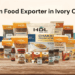 Indian Food Exporter in Ivory Coast